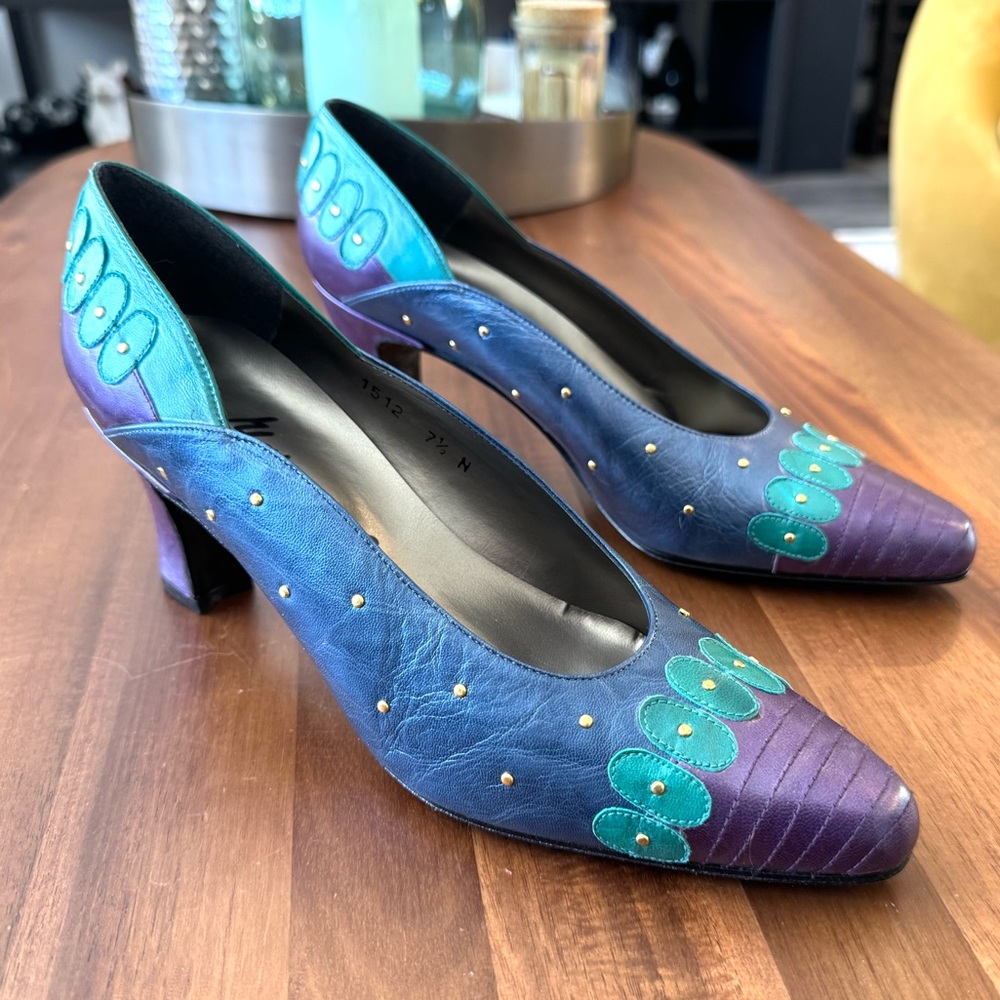 Margaret J Colorful Leather Heels